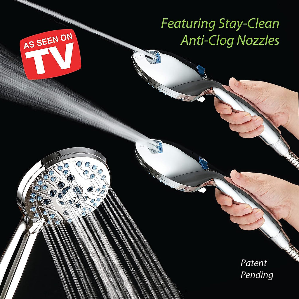 Adjustable Pressure Handheld Shower Head With A Hose - detail