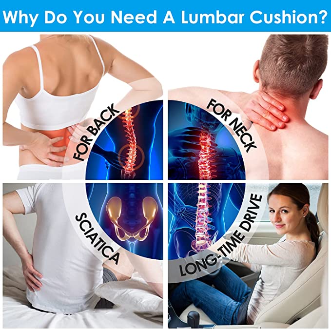 Ergonomic Lumbar Support Cushion Pillow - alternate angle
