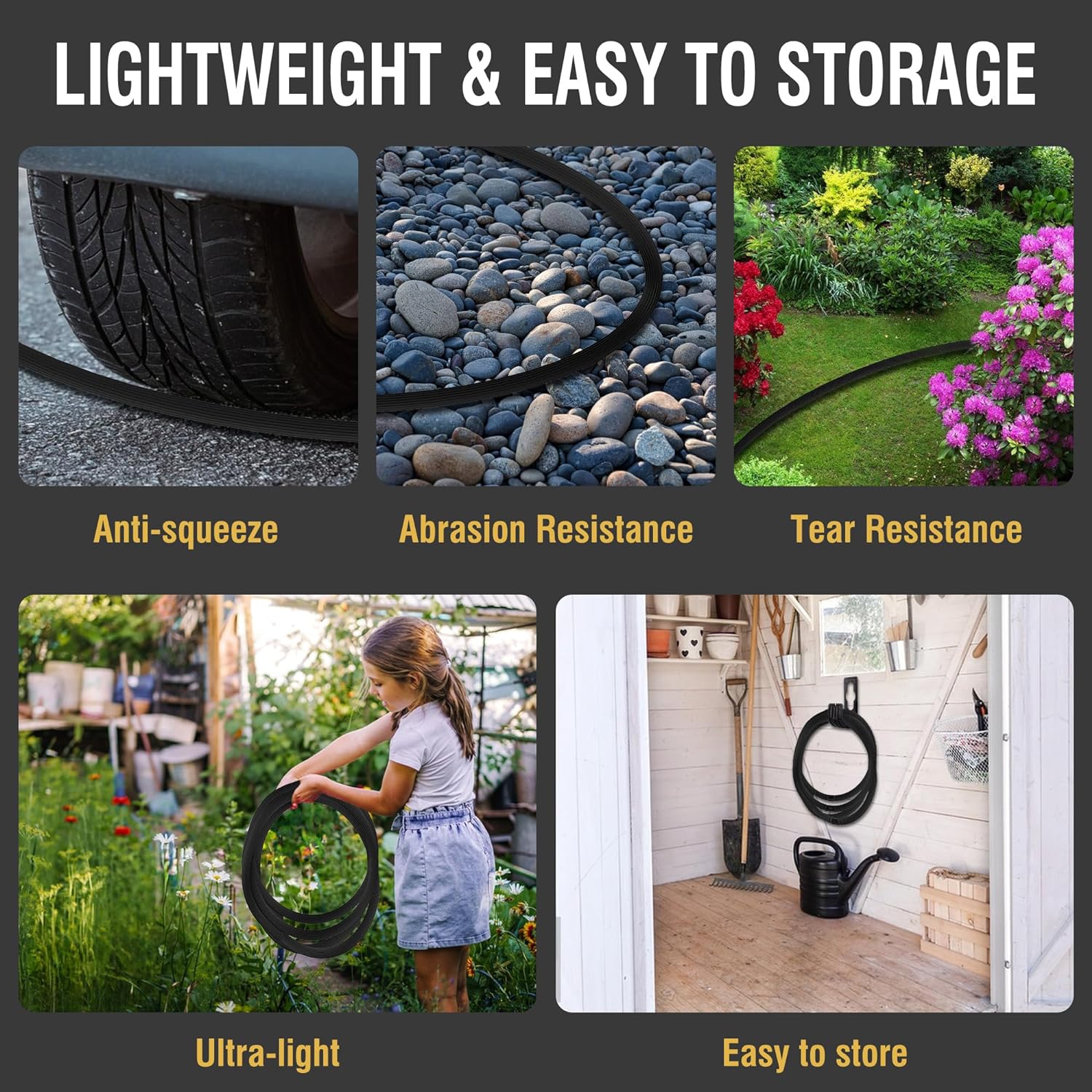 Expandable Garden Hose With 10 Functions Spray Nozzle - alternate angle