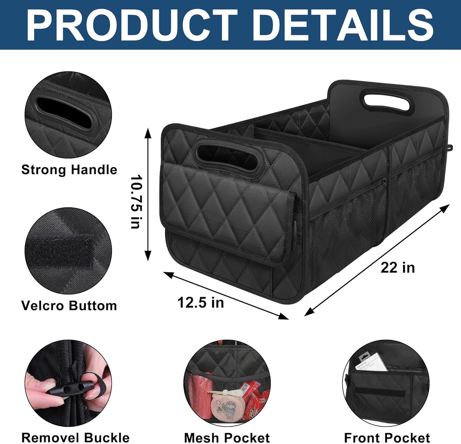 Car Trunk Storage Organizer - alternate angle