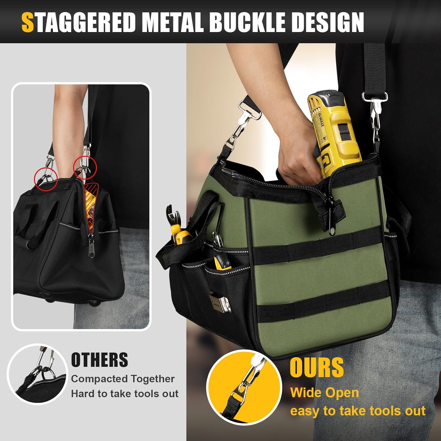 Heavy Duty Open Tools Tote Bag - detail
