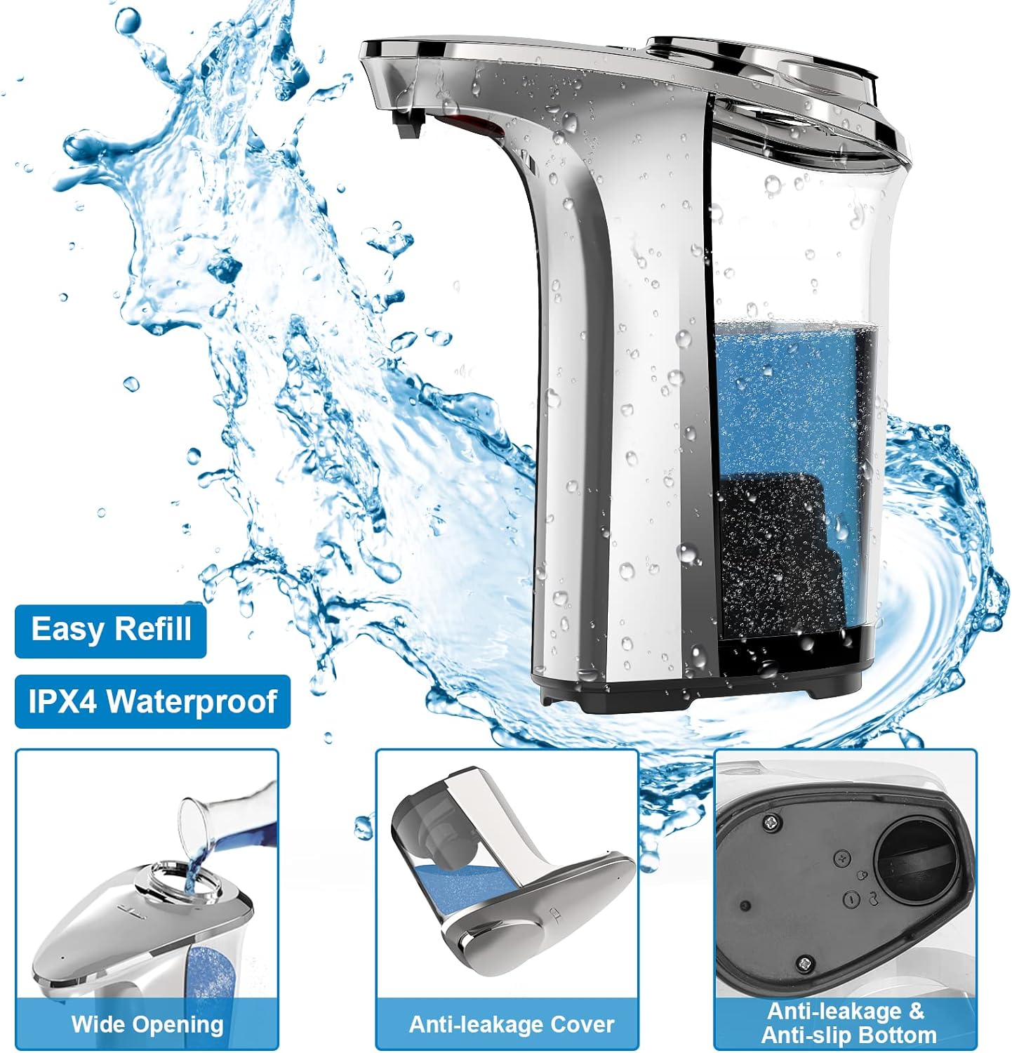 Automatic Touchless Dish Soap Dispenser For Kitchen And Bathroom - in use
