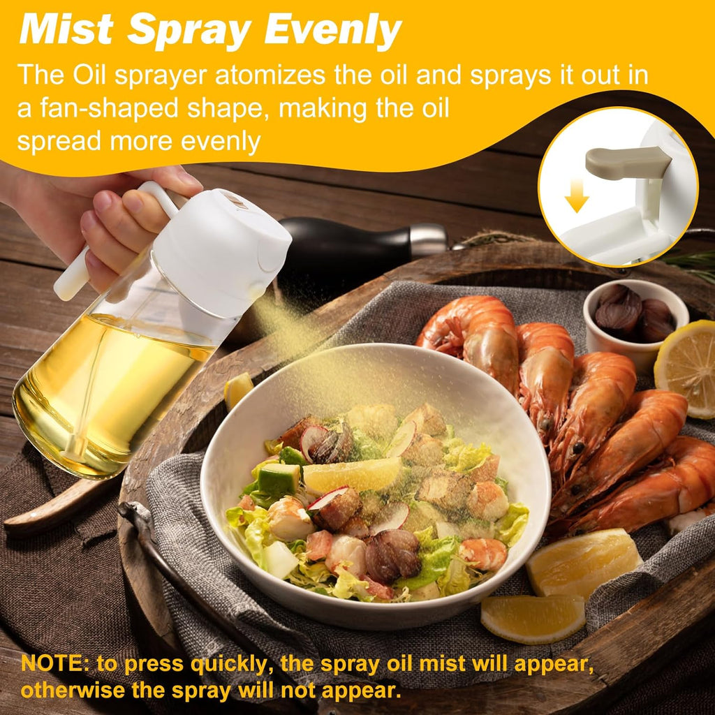 2-in-1 Oil Dispenser and Sprayer Bottles (2-Pack) - alternate angle