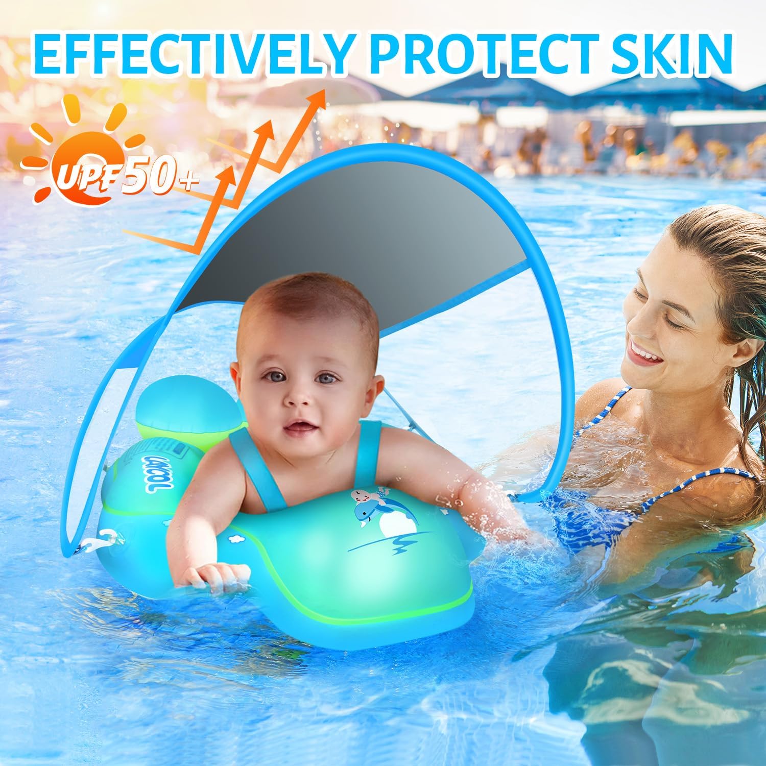 Baby Swim Float Canopy - detail