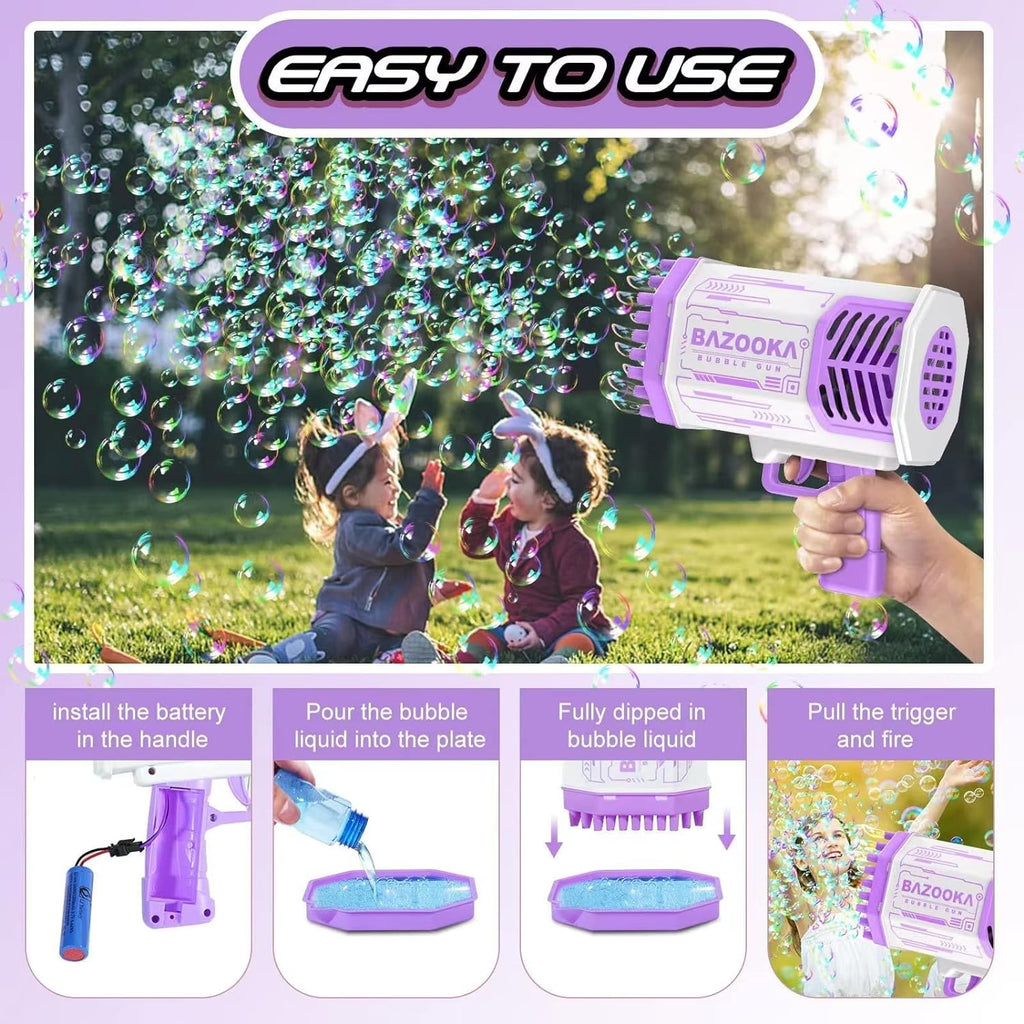 Bubble Gun Blaster Toy - alternate angle