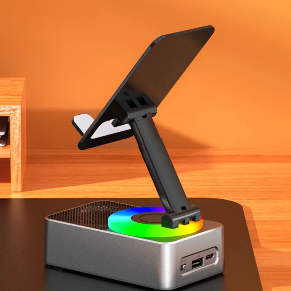 4-in-1 Phone Stand with Bluetooth Speaker - alternate angle