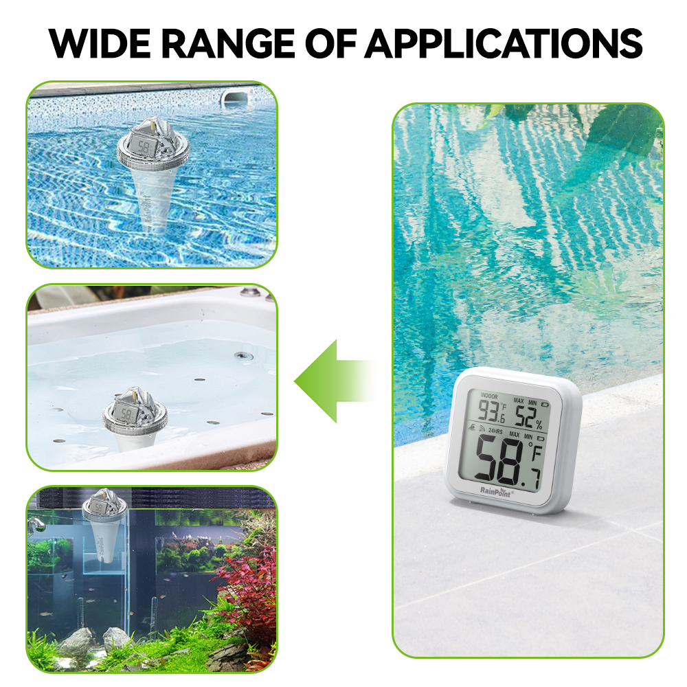 Wireless Pool Thermometer - Accurate Swimming Pool & Pond