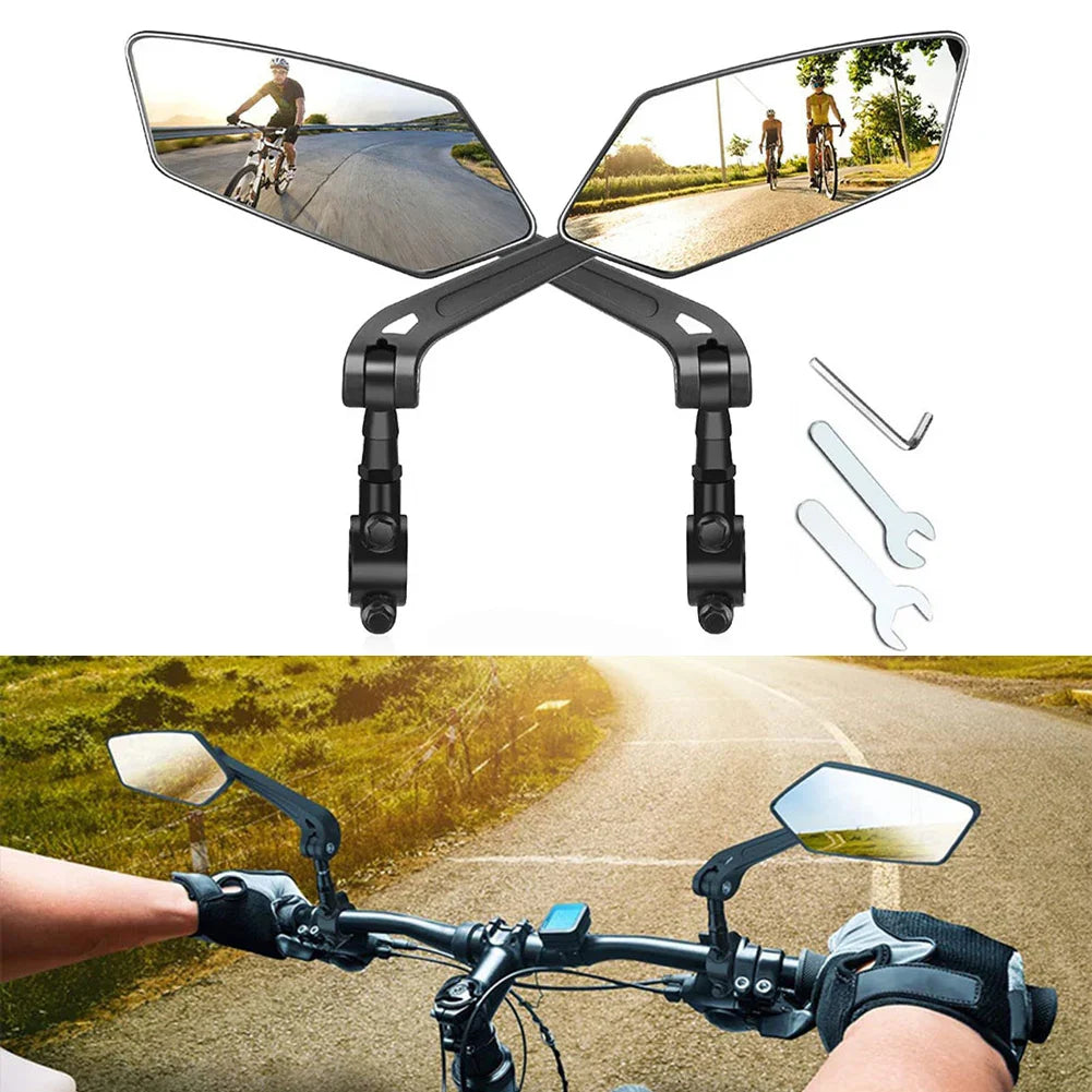 Wide-Angle Handlebar Bike Mirrors (2-Pack) - alternate angle