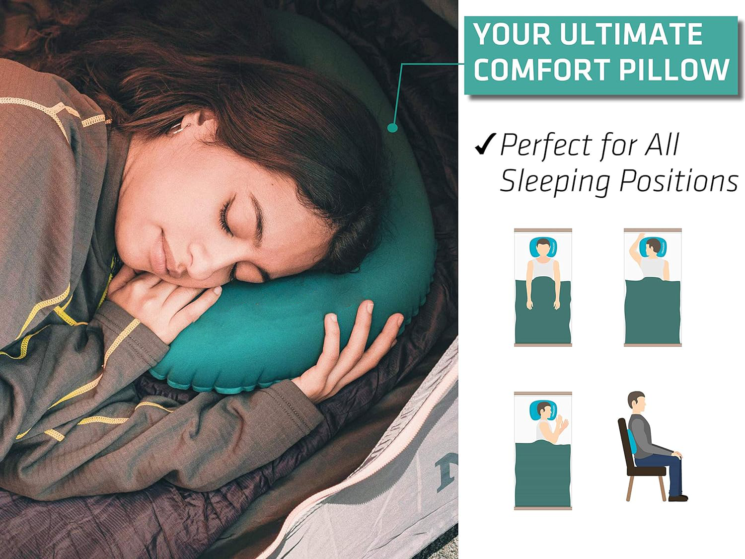 Backpacking & Camping Pillow - alternate angle