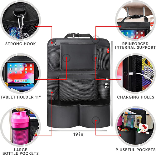 2-pack Car Backseat Organizer - alternate angle