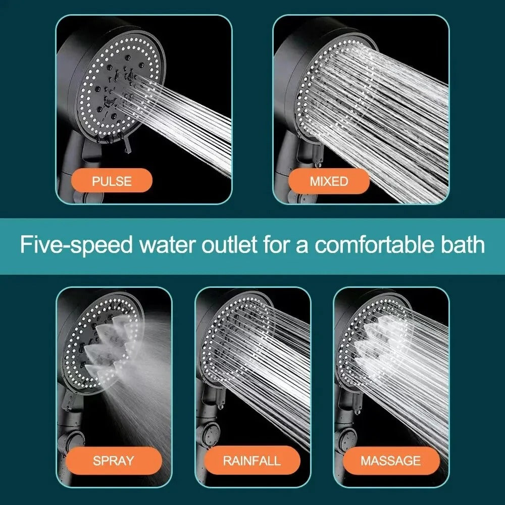 High Pressure Shower Head With Hose - detail