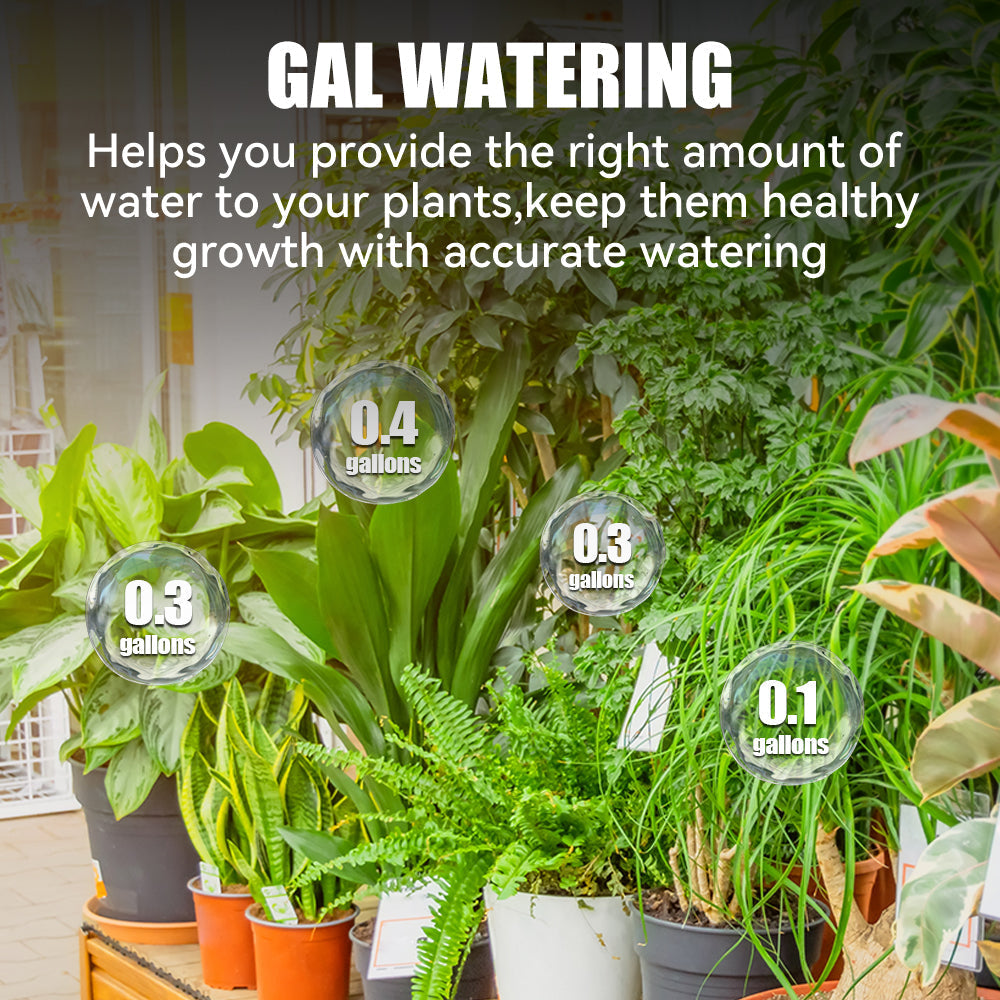 Digital Garden Hose Water Flow Meter - alternate angle
