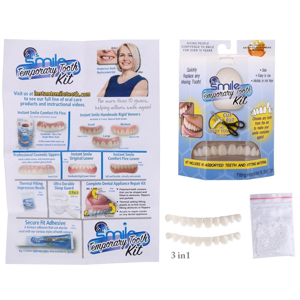 High-Quality False Teeth - in use