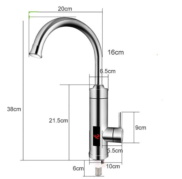 Electric Faucet Kitchen Tap - alternate angle