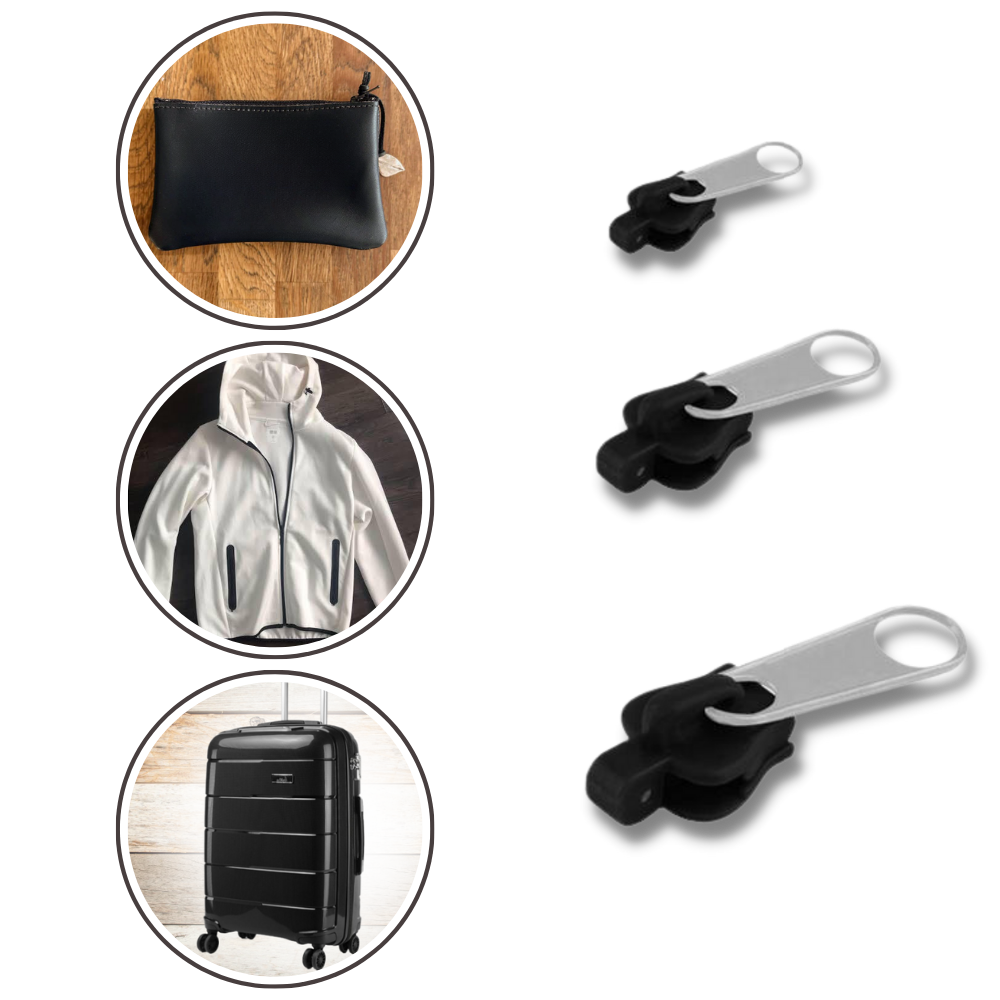 Clip-on slider to replace zippers - alternate angle