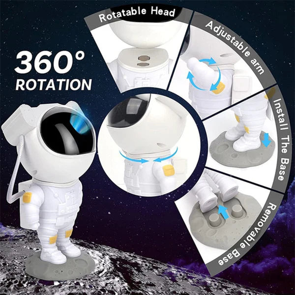 Astronaut Star Galaxy-Projector - alternate angle