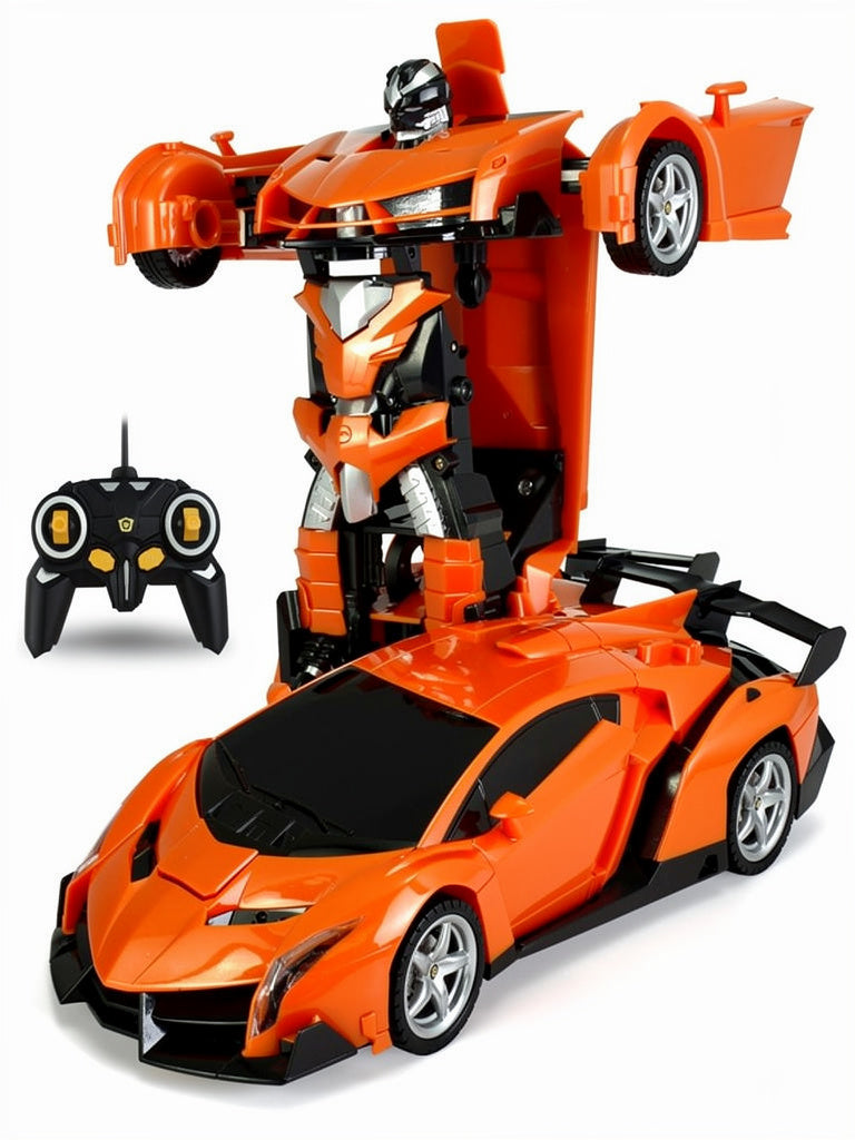 2-in-1 Transforming Remote Control Car and Robot - in use