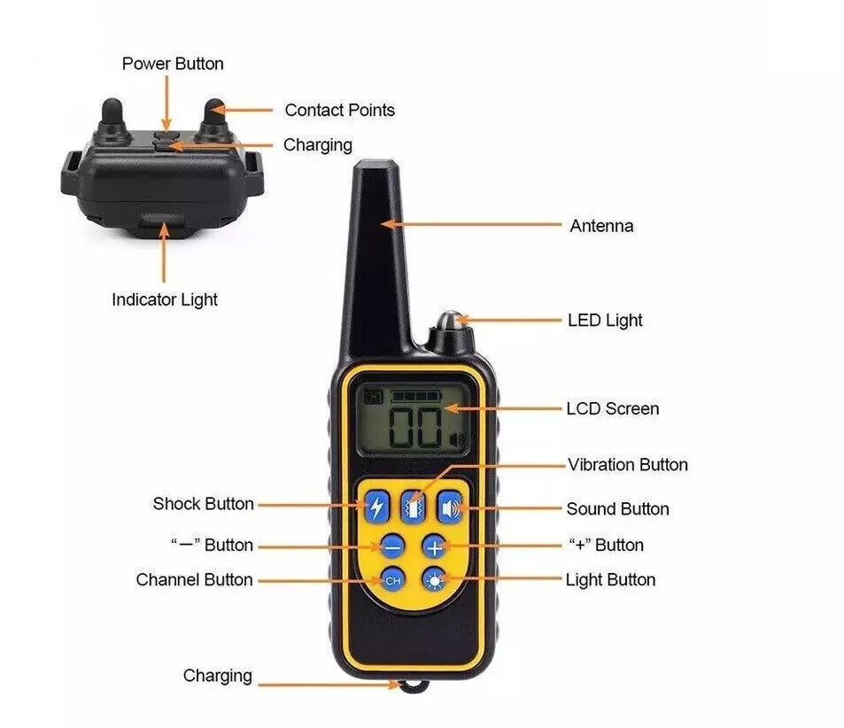 2600ft Electronic Dog Training Collar Waterproof Pet Remote Control - detail