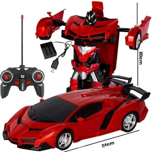2-in-1 Transforming Remote Control Car and Robot - alternate angle