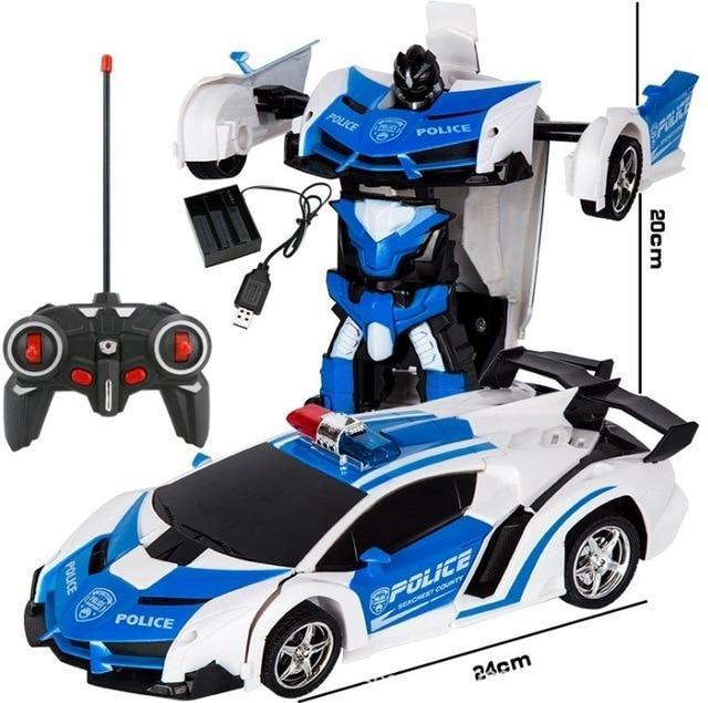 2-in-1 Transforming Remote Control Car and Robot - alternate angle
