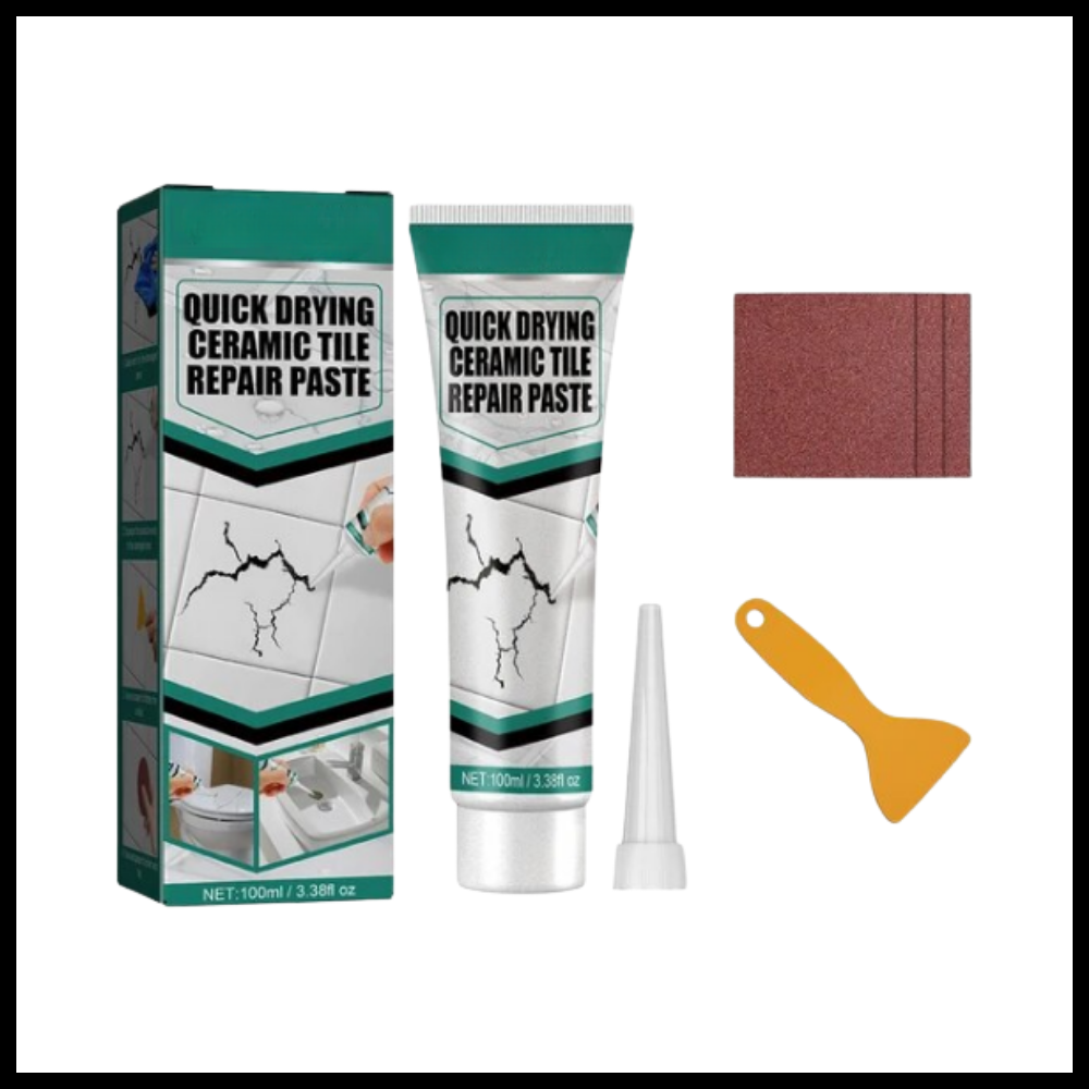 Ceramic Repair Paste Set - in use