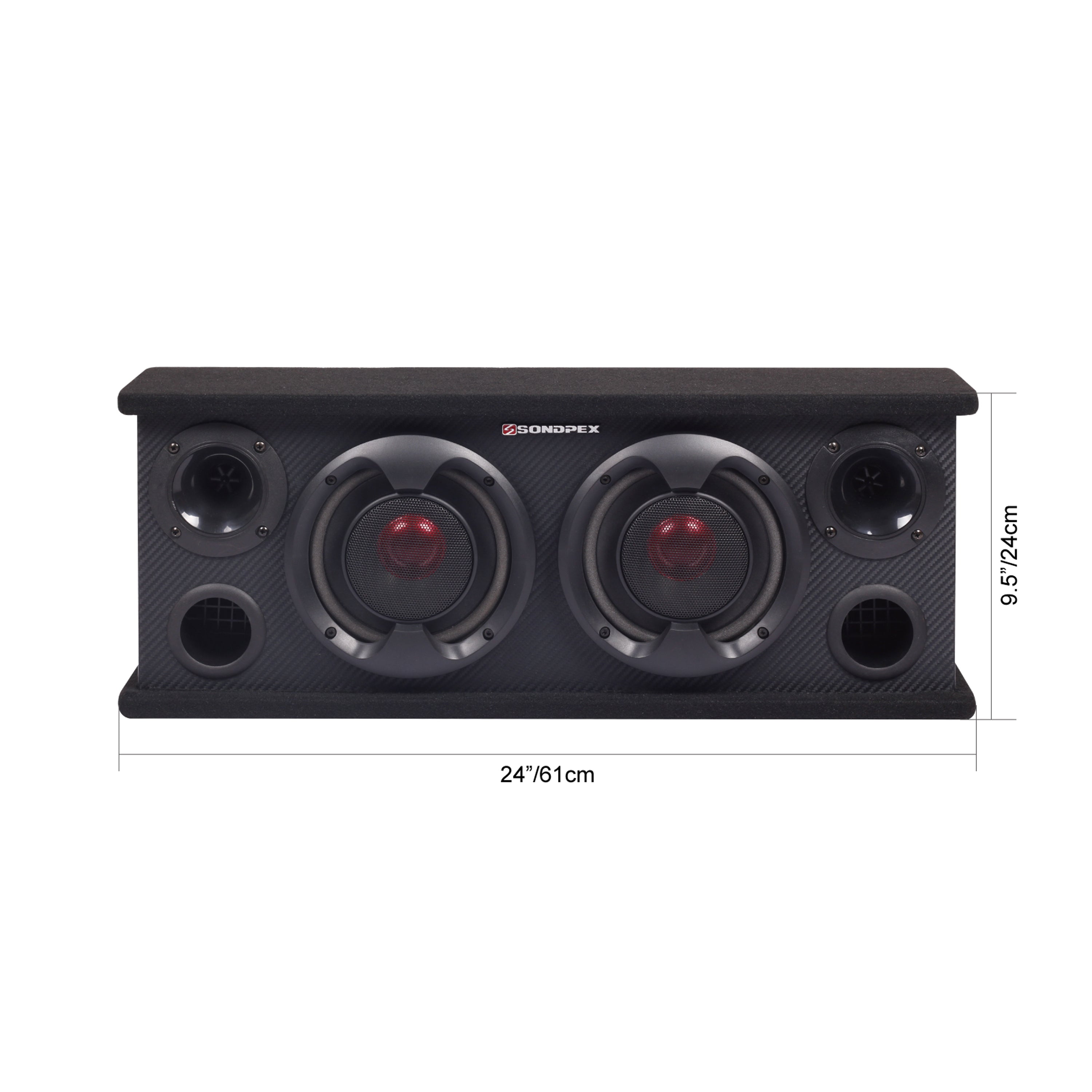 Sondpex 400W 6.5" 2-Way Speaker System for Car RV SUV Truck Boat Garage Workshop - detail