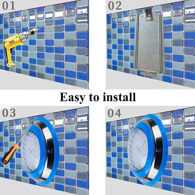 Puchica 15W LED Wall-Mounted Pool & Landscape Light (IP68 Waterproof) - alternate angle