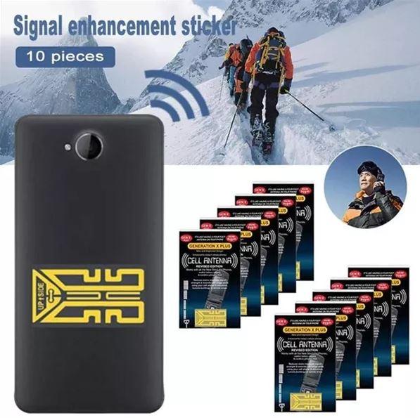 Cell Phone Signal Enhancement Stickers-Signal Booster - in use