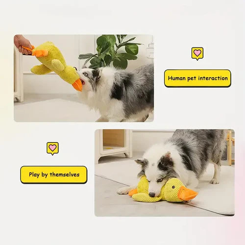 Calming Duck Dog Toy - detail