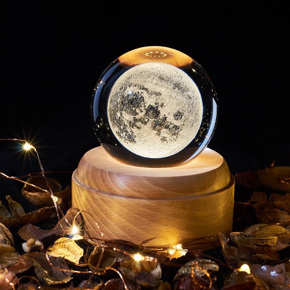 Crystal Ball Galaxy Projector - alternate angle