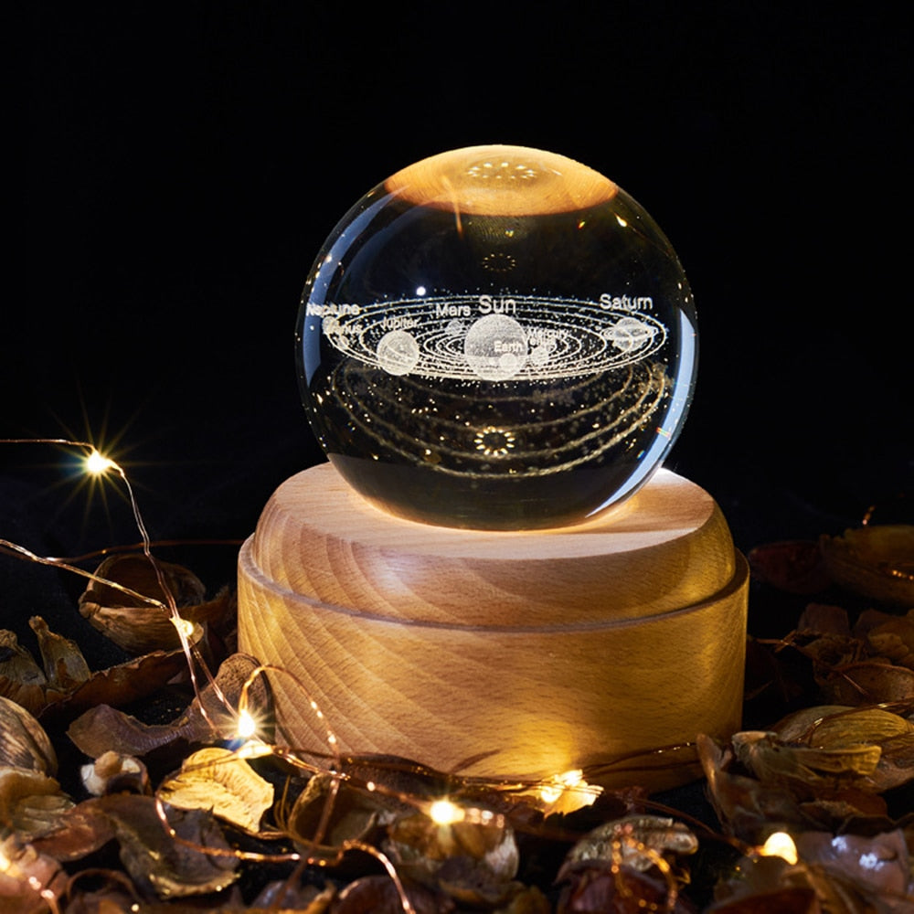 Crystal Ball Galaxy Projector - detail