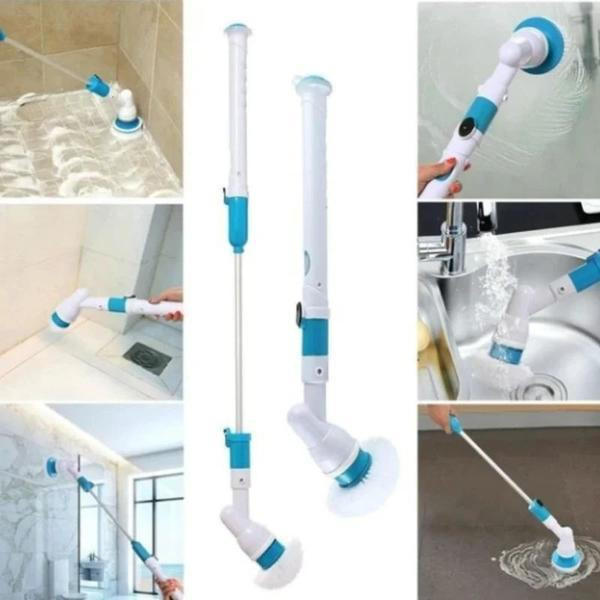 Cordless Electric Spin Scrubber with Extendable Handle Bathroom Cleaning Brush - detail