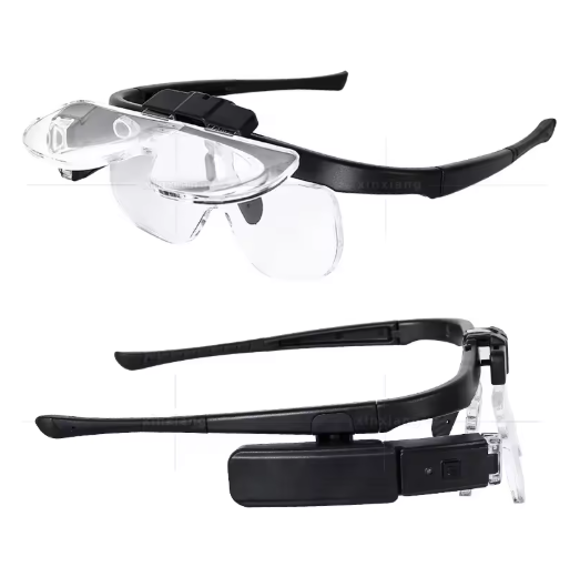 USB Rechargeable Head Magnifier with LED Light