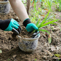 Genius gardening gloves with claws - alternate angle