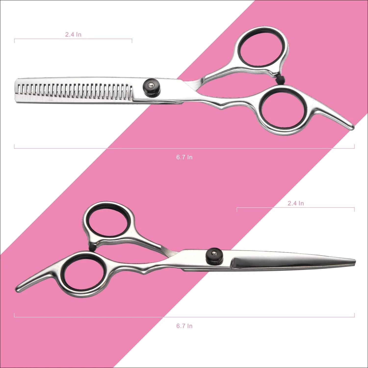 Cutting and thinning scissors - detail