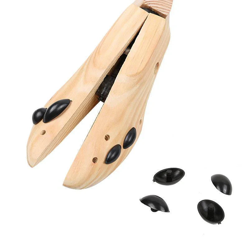 Adjustable Stirrups for Solid Wood Shoes - in use
