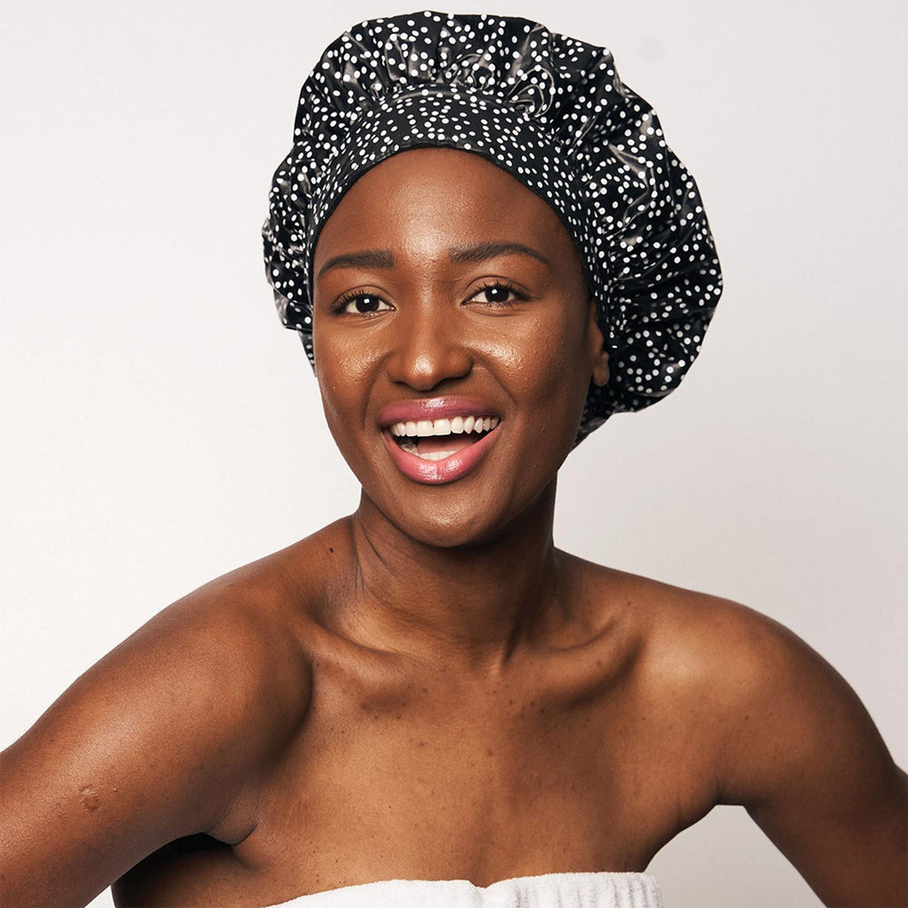 Tiara Shower Cap -The Sustainable Shower Cap - alternate angle