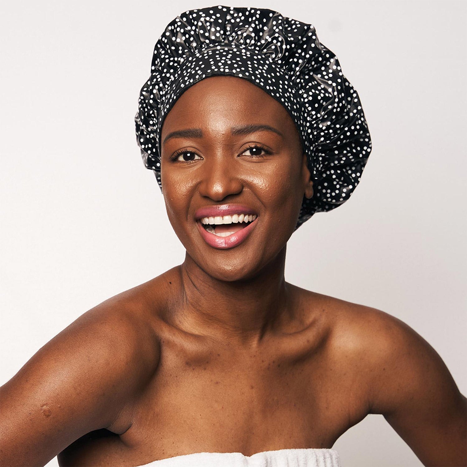 Tiara Shower Cap -The Sustainable Shower Cap - alternate angle