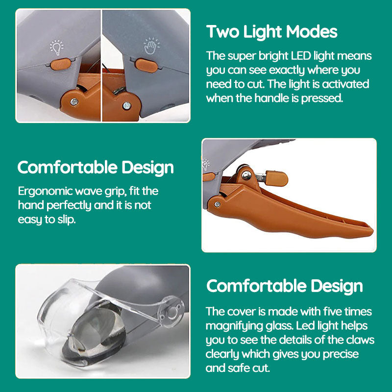 Dog Nail Clipper With Quick Sensors - in use