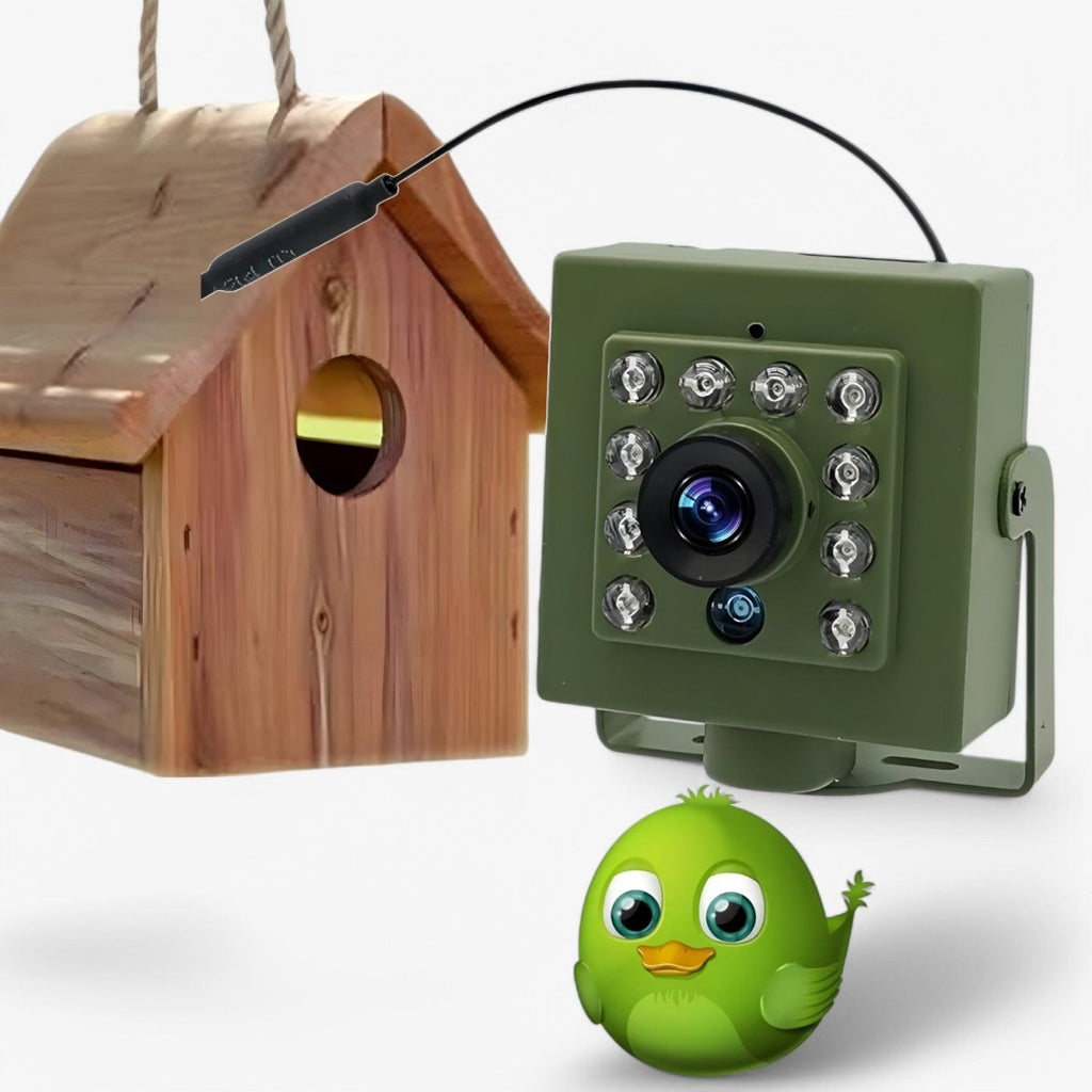 Weatherproof HD Bird Box Wildlife Camera with Night Vision - alternate angle