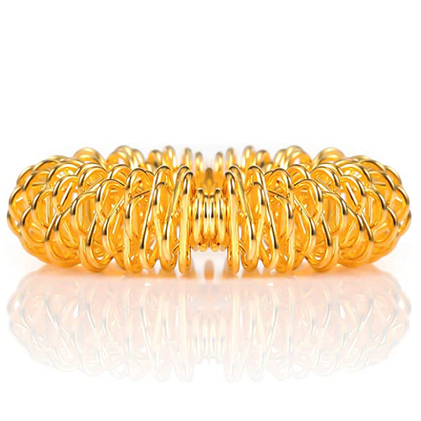 Acupressure Spiked Finger Massage Rings With Sensory Impressions - in use
