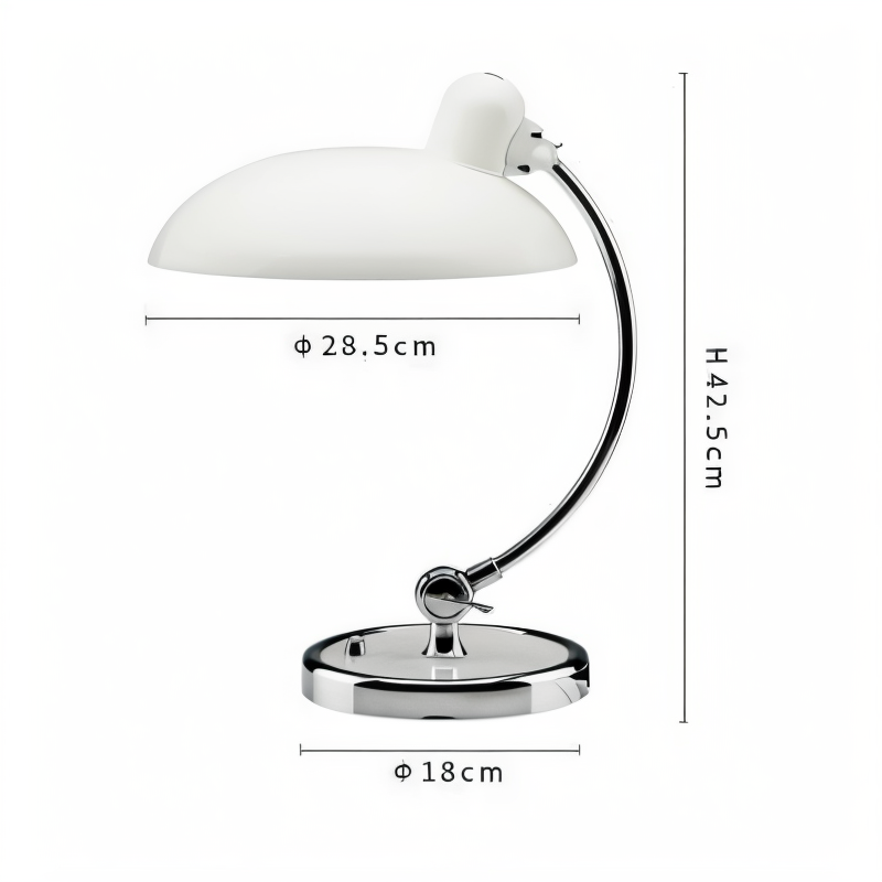 Adjustable Vintage Iron Dome Desk Lamp - detail