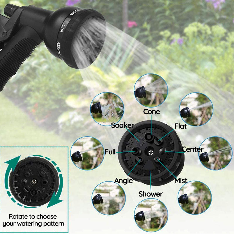 Expandable Garden Water Hose - Non-Kink Retractable Hose - in use