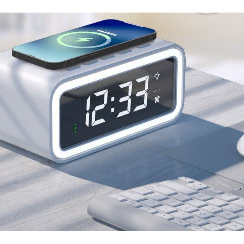 Digital Alarm Clock with Qi Wireless Charging Pad