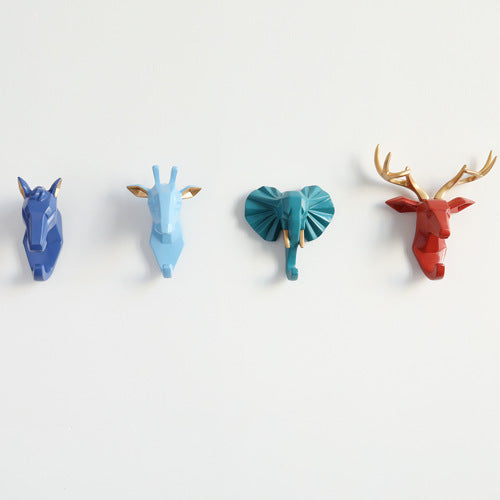 Animal Head Wall Hook - detail