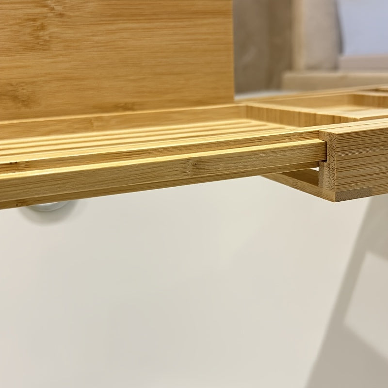 Bamboo Bathtub Tray - For Ultimate Relaxation - detail