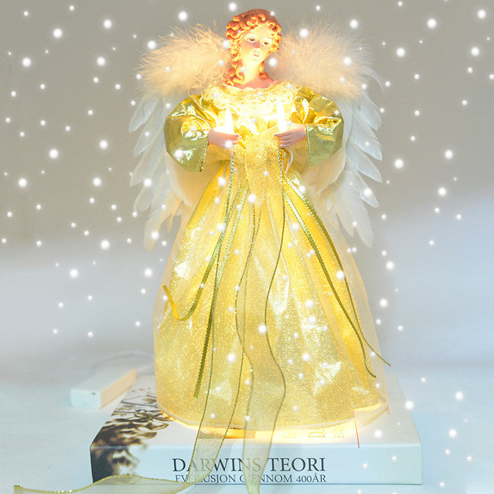 Animated tree topper - heavenly angel - alternate angle