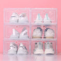 6-Pack Stackable Clear Plastic Shoe Boxes