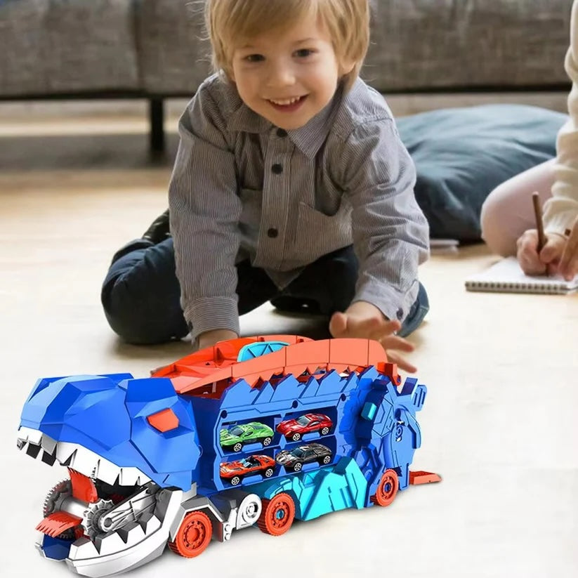 Dinosaur Toy Truck for Kids - in use