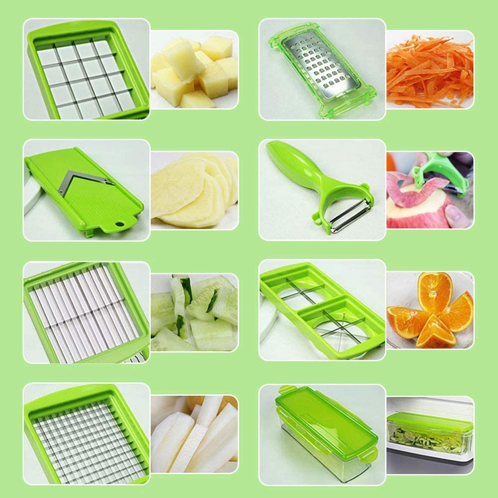 12-in-1 Multifunctional Vegetable Cutter - Quickly and Safely Cut Vegetables - in use
